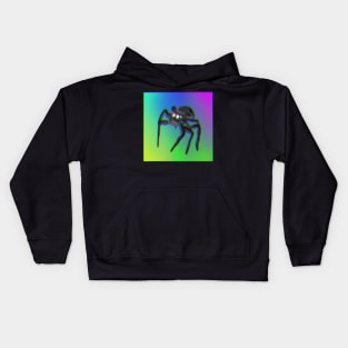 Jumping Spider Drawing V10 (Glitch) Kids Hoodie